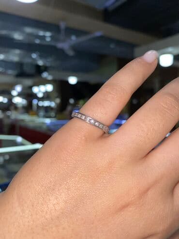 где можно купить обручальные кольца недорого: Кольцо, Проба 925, Женские, Циркон, Новый — 1