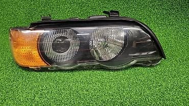 Транспорт: Алдыңкы оң фара BMW 2001 г., Колдонулган, Оригинал, Германия — 2