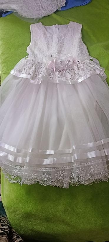 кружевное: Детское платье, цвет - Белый — 1