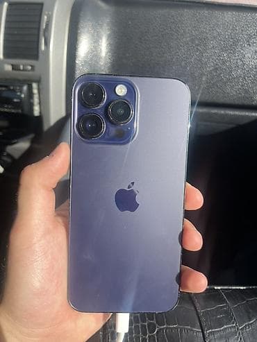 apple ipad air 4: IPhone 14 Pro Max, Б/у, 256 ГБ, Deep Purple, Кабель, 100 % — 2
