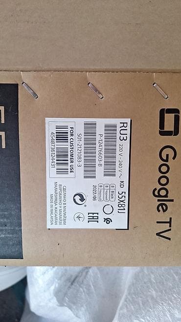 Телевизор Sony X80J 55" (KD-55X81J) с Google TV Основные — 2