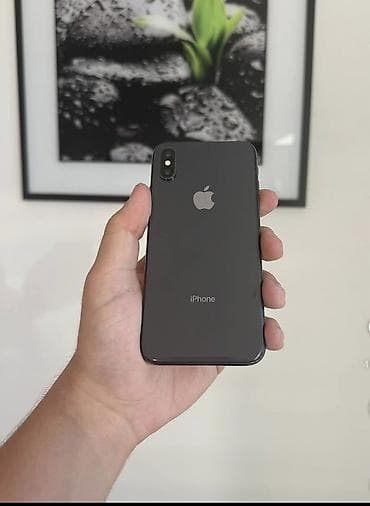 IPhone X, Б/у, 256 ГБ, Space Gray, Чехол, Кабель, 100 %