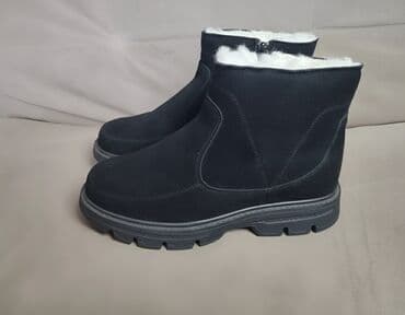 варежки вязанные: Зимние замшевые мужские ботинки с натуральным мехом Причина продажи- — 2