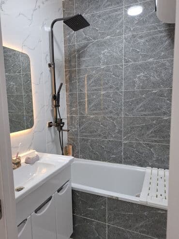 арча бешик дом: 60 м², 2 комнаты, Бронированные двери, Балкон застеклен, Евроремонт — 2