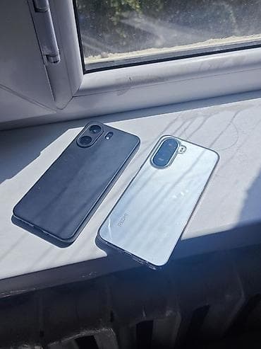 Техника и электроника: Redmi, Redmi 13C, Б/у, цвет - Черный, 2 SIM — 2
