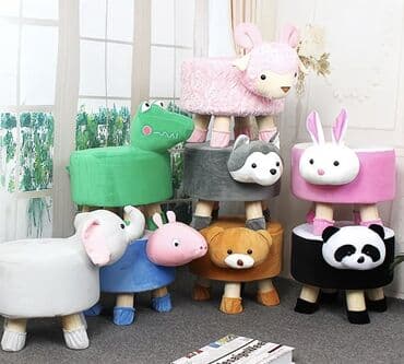 Стулья, табуретки: Пуф-игрушка в виде зверюшки 🧸 Мягкий, устойчивый и очень уютный — — 5