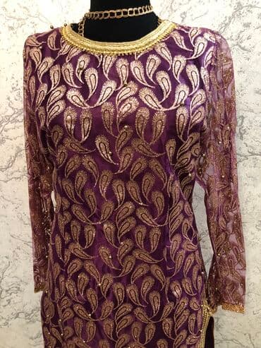 прокат карнавальных костюмов в бишкеке бишкек: Вечернее платье, Длинная модель, С рукавами, Стразы, XS, S, M — 11