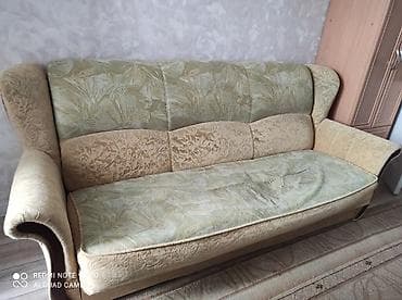 Комплект мягкой мебели, Б/у, Самовывоз, цвет - Бежевый