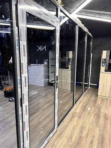 продам пленку для теплиц: Алюминиевая витражная перегородка с дверью алюминий окна двери на — 7