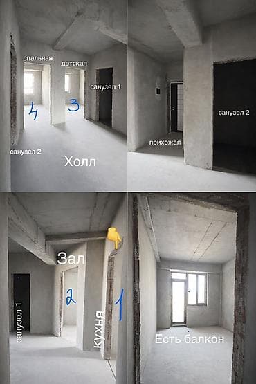 гостиница талас: 3 комнаты, 77 м², 5 этаж — 1