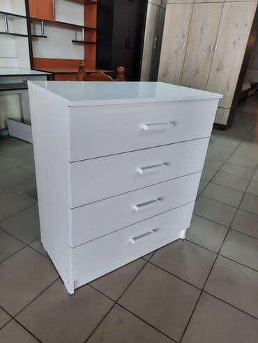 тумбы комоды с зеркалом: Комод для одежды, Новый, С зеркалом, ЛДСП, цвет - Белый, Бесплатная доставка — 7