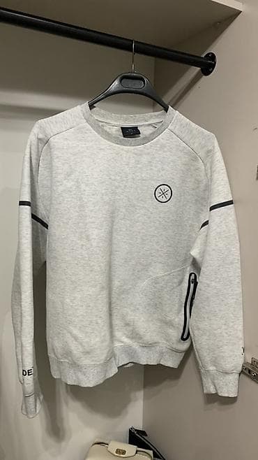 Мужская толстовка, S, Lining, Б/у, цвет - Серый, Самовывоз, Платная доставка