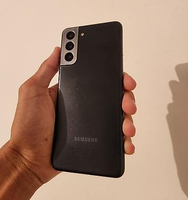 led matrix panel: Samsung Galaxy S21, Б/у, 128 ГБ, цвет - Черный, 2 SIM — 1