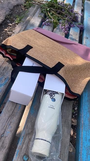 скотч с надписью: Акция! 🔥 3 даана топтом: 	•	2 даана термос 	•	1 даана сумка Баары — 1