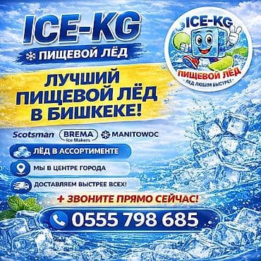 ЛЁД ПИЩЕВОЙ В АССОРТИМЕНТЕ! ДОСТАВИМ БЫСТРЕЕ ВСЕХ! Разные формы и