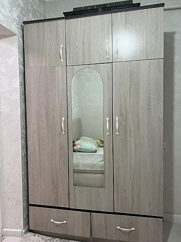 шкаф веши: Шифоньер, шкаф для одежды, Прямой, ЛДСП — 1