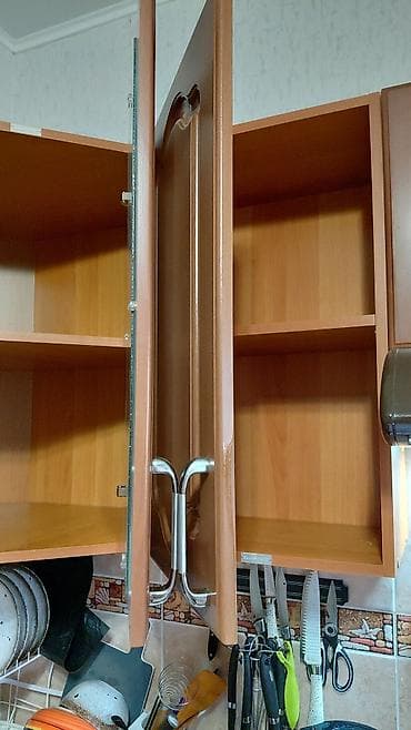 уголок на кухню б у: Кухонный гарнитур, цвет - Коричневый, МДФ — 3