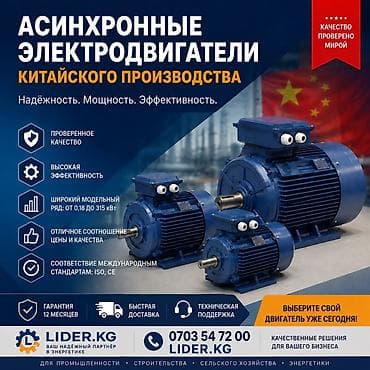 🔹 Нужен надежный электродвигатель для производства? LIDER.KG