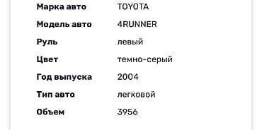 Toyota: Toyota 4Runner: 2004 г., 4 л, Автомат, Газ, Внедорожник — 9