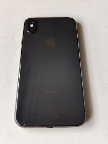IPhone X, Б/у, 64 ГБ, Space Gray, 100 %