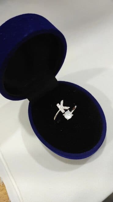 свадебные платья оптом бишкек: Серебряная колечка с буквой "K" Серебро 925 Без размерный Цена — 4