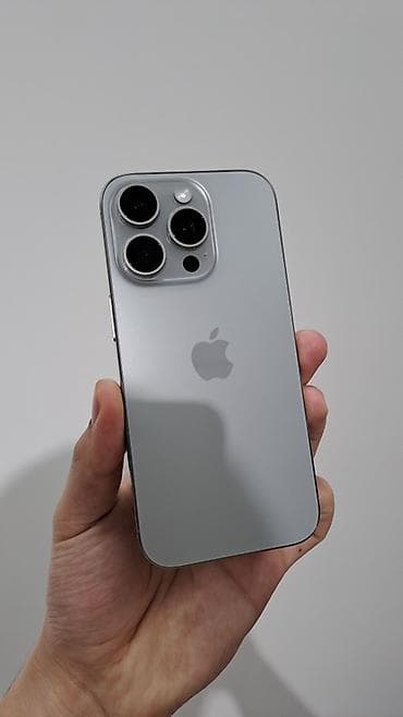 ipone 16: IPhone 16 Pro, Б/у, 256 ГБ, Natural Titanium, Чехол, 100 % — 1