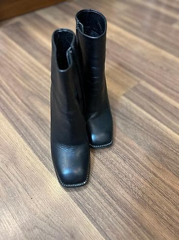 Продаю ботильоны кожаные турецкие, каблук 8 см, Удобные. Цена 4000 сом