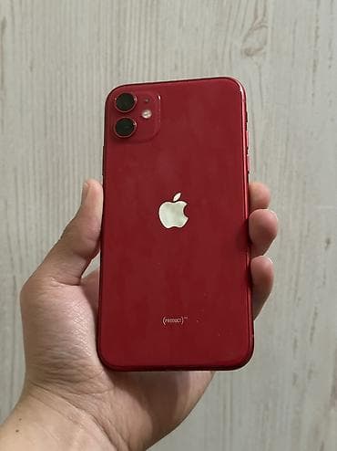 aiphone 8: IPhone 11, Б/у, 64 ГБ, Красный, Чехол, 73 % — 1