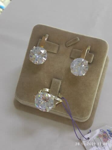 свадебные платья от производителя: Набор украшений, Проба 925, Женские, Новый — 5