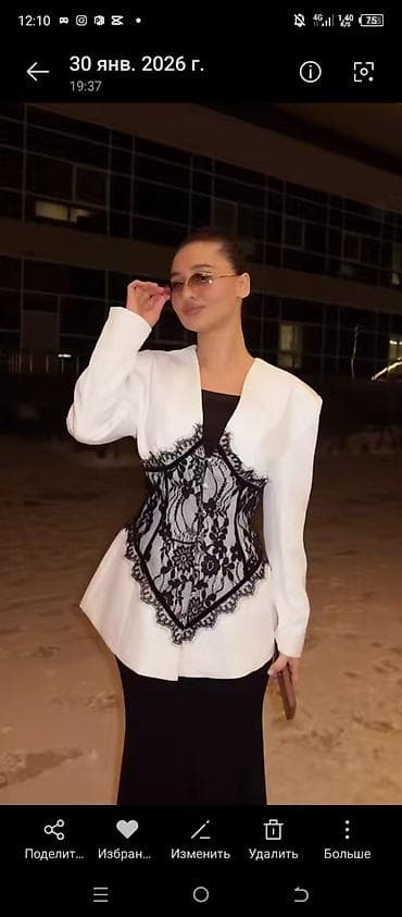 вечерне: Другие жилеты M, цвет - Черный — 2