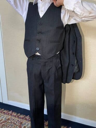 строгие мужские костюмы: 🕴 Детский костюм-тройка — стиль с первых шагов! 👔 В комплект входит — 3