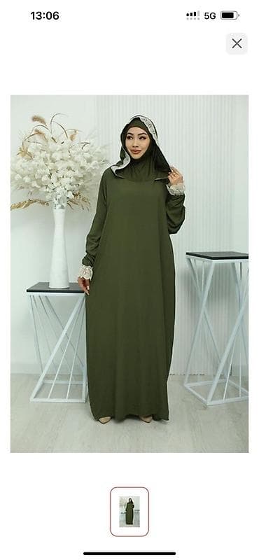 одежда для намаза: Женский молитвенный комплект в пол с капюшоном Все размеры есть - — 4