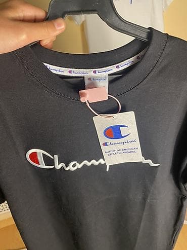 Футболкалар: Эркектердин футболкасы, M, L, XL, Champion, Жаңы, түсү - Ак, Өзү алып кетүү, Акылуу жеткирүү — 2