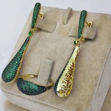 самые красивые свадебные платья в мире: Новая коллекция Италия Серебряный комплект Серебро напыление жёлтое — 1