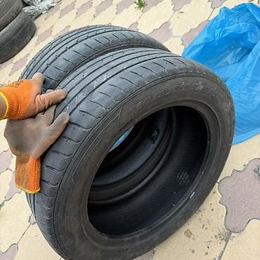 Шины 215 / 55 / R 17, Лето, Б/у, Пара, Легковые, Maxxis
