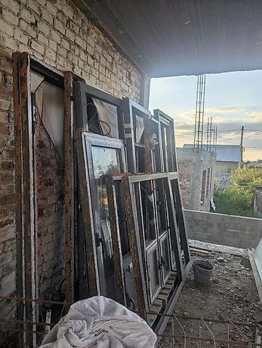Панорамное окно из алюминиевого профиля.размер высота 250 ширина — 2