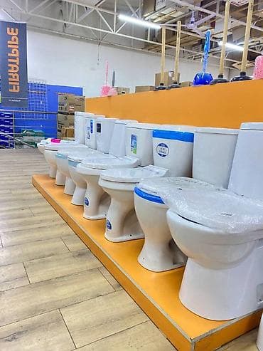 Унитаз Напольный, Новый, Материал: Фарфор