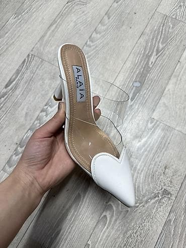 Сабо, 35, 36, 37, Alaïa, Новый, цвет - Белый