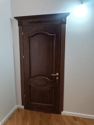 тактай лес бу: Двери для домов и квартир, Деревянная, Одностворчатая, Арочная, цвет - Коричневый — 5