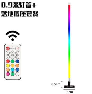 фотолампы: ﻿Светодиодная RGB LED трубка с пультом управления (0.9 м) + напольное — 1