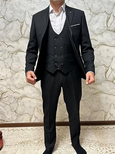 классический костюм мужской: Мужской классический костюм-тройка, черный. надевал только один раз — 2