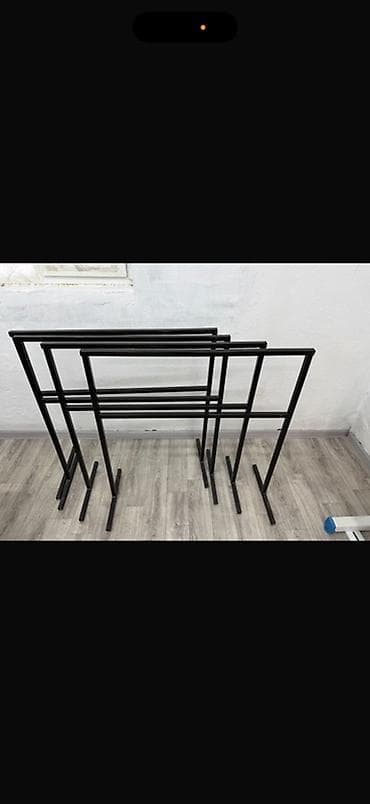 техно хол: Напольные металлические стойки-гардеробы для одежды (набор). - Тип — 1