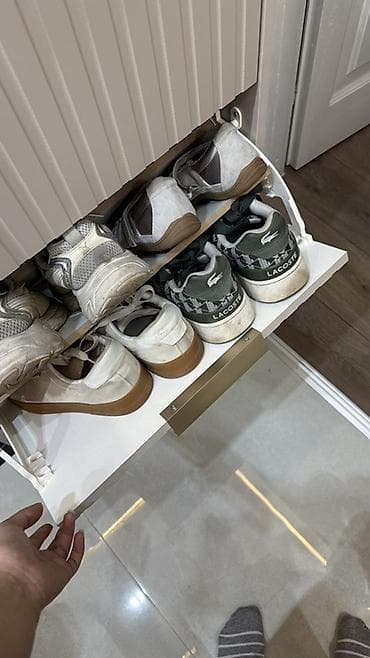 складной ящик: Тумба и подставка для обуви, Б/у, МДФ, Самовывоз, цвет - Бежевый — 3