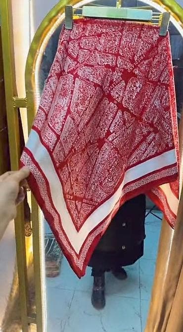 кожаные сумки мужские бишкек: Платок/шемизетта с монохромным принтом - Цвет: чёрно-белый - Рисунок — 5