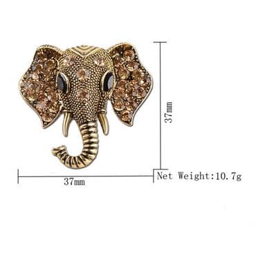 кожанный плащ: Брошь “Слон” – символ мудрости и удачи 🐘✨ Оригинальная брошь в виде — 3