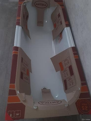 стариная: Ванна, Квадратная, Материал: Сталь, Размер: 170 x 70 см — 1