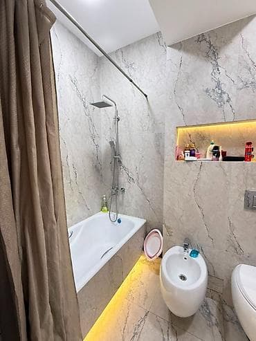 Квартиры: 3 комнаты, 90 м², Ата-Тюрк парк Элитка, 6 этаж, Евроремонт — 10