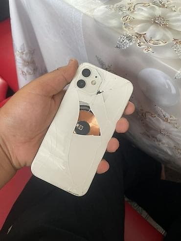 iphone tel: IPhone 12, Б/у, 128 ГБ, Белый, Чехол, 100 % — 3