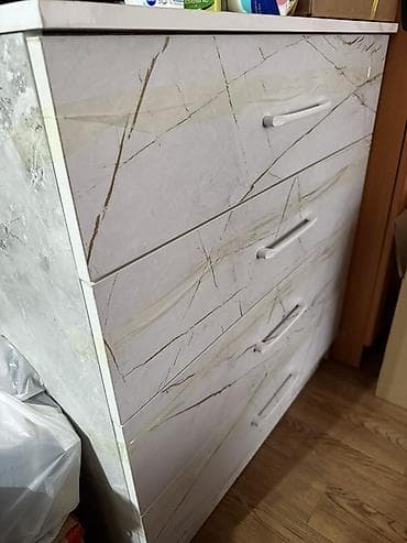 Комоды для одежды: Комод для одежды, Без зеркала, ЛДСП, цвет - Серый — 1