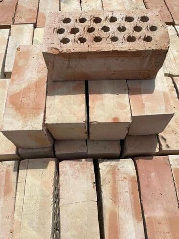 подрашивка кирпич: Тешиктүү, Бышкан кирпич, Жарым блок, 250×120×90 — 6